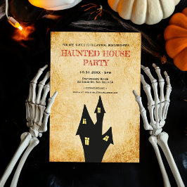 Vintages Halloween-Party Einladung