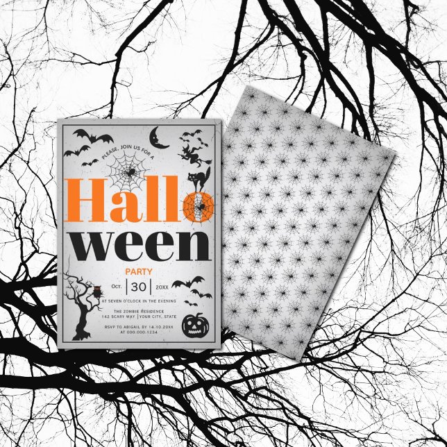 Vintages Halloween-Party Einladung (Von Creator hochgeladen)