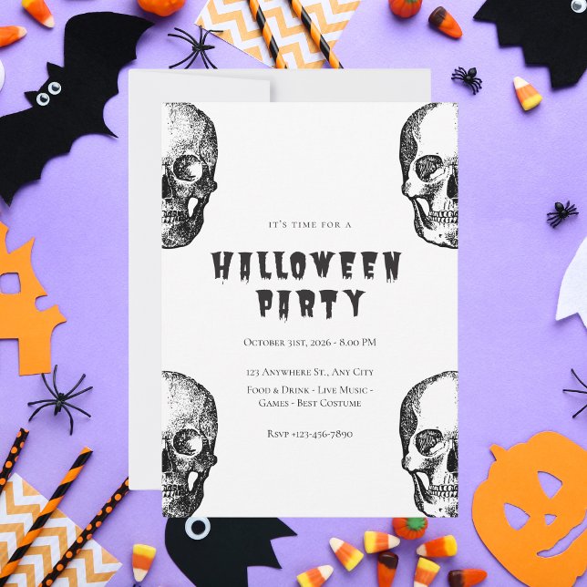 Vintages Halloween-Party Einladung (Von Creator hochgeladen)