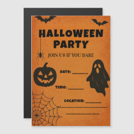 Vintages Halloween-Party Einladung | Spooky Icons