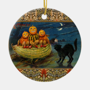 Vintages Halloween-Party Keramik Ornament
