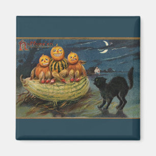 Vintages Halloween-Party Magnet