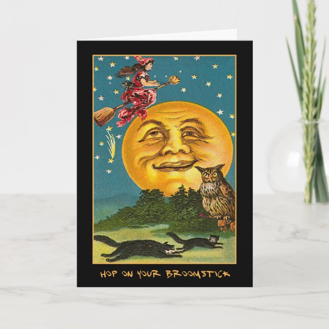 Vintages Halloween-Party mit blutigem Text einlade Einladung (Vorderseite)