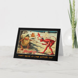 Vintages Halloween-Party mit blutigem Text einlade Einladung