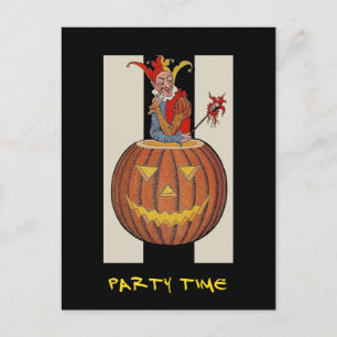 Vintages Halloween-Party mit blutigem Text einlade Einladungspostkarte
