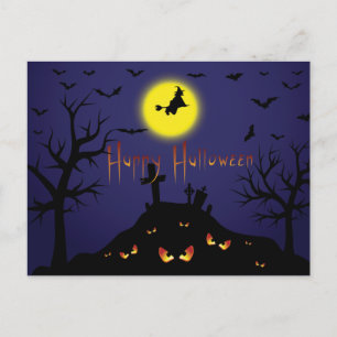Vintages Halloween-Party mit blutigem Text einlade Einladungspostkarte