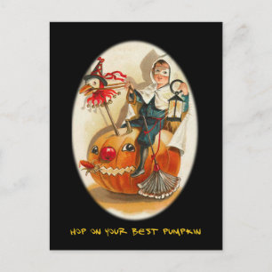 Vintages Halloween-Party mit blutigem Text einlade Einladungspostkarte