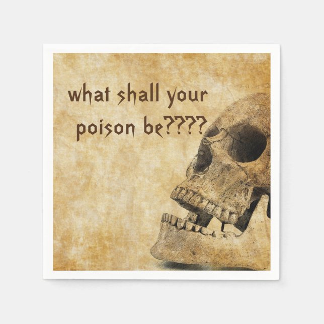 Vintages Halloween-Party Serviette (Vorderseite)