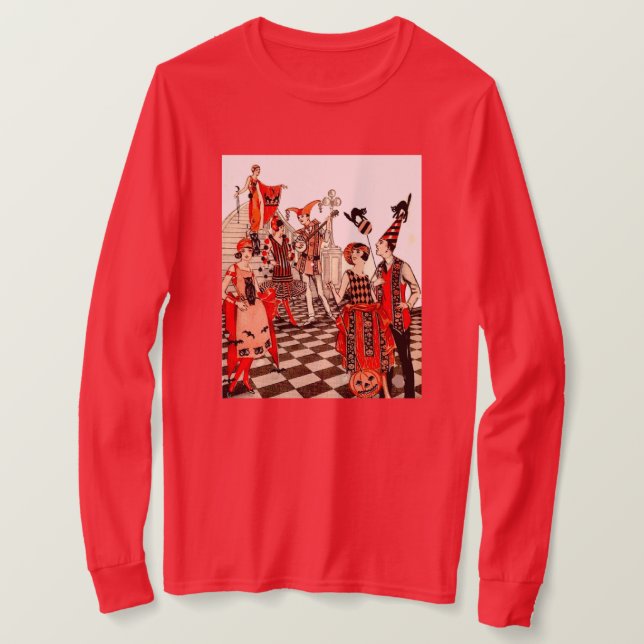Vintages Halloween-Party T-Shirt (Design vorne)