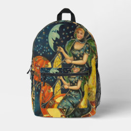 Vintages Halloween-Poster Bedruckter Rucksack
