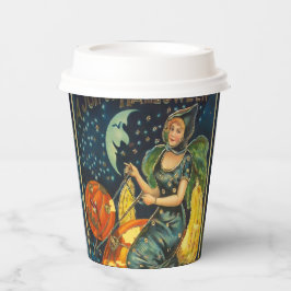 Vintages Halloween-Poster Pappbecher