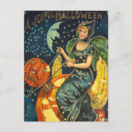 Vintages Halloween-Poster Postkarte