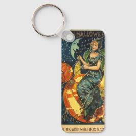 Vintages Halloween-Poster Schlüsselanhänger