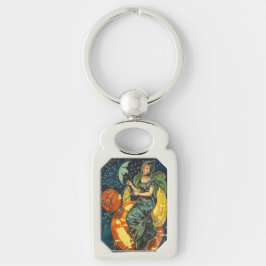 Vintages Halloween-Poster Schlüsselanhänger