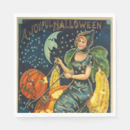 Vintages Halloween-Poster Serviette