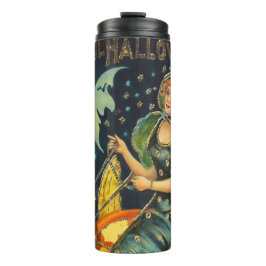 Vintages Halloween-Poster Thermosbecher