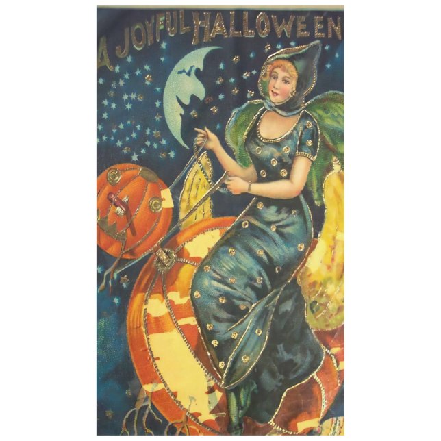 Vintages Halloween-Poster Tischdecke (Vorderseite)