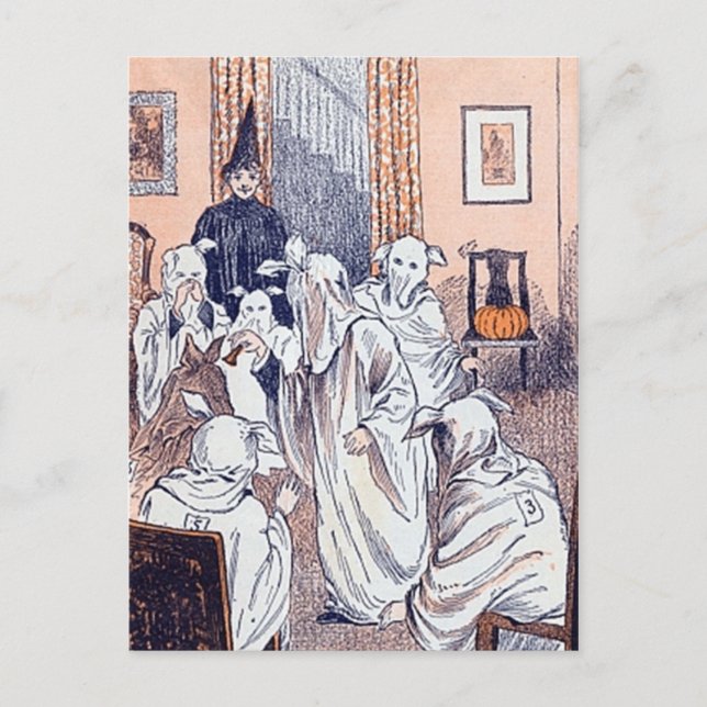 Vintages Halloween Postkarte (Vorderseite)