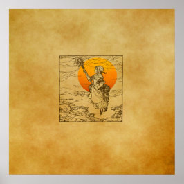 Vintages Halloween-Print, Poster