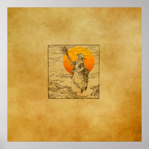 Vintages Halloween-Print, Poster