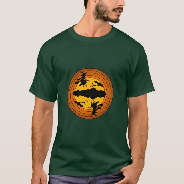 Vintages Halloween-Retro T-Shirt (Vorderseite)