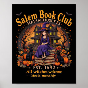 Vintages Halloween Salem Book Club B Poster