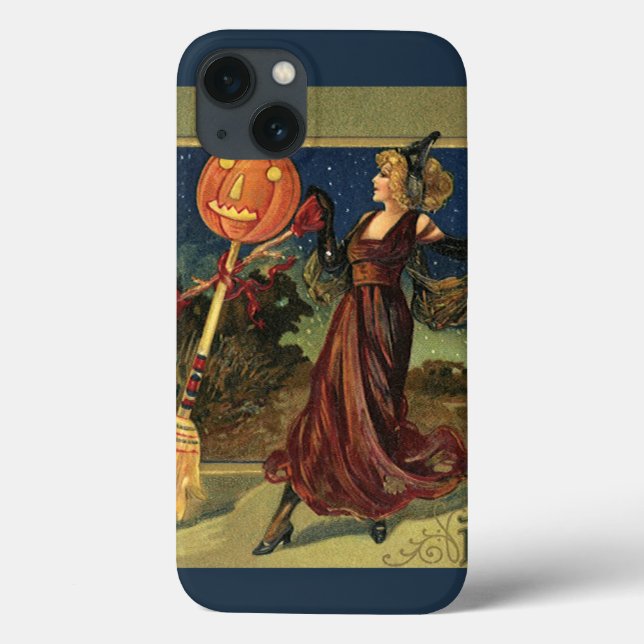 Vintages Halloween, schöne Tanzhexe Case-Mate iPhone Hülle (Rückseite)