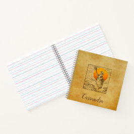 Vintages Halloween-SpiralNotebook Notizbuch