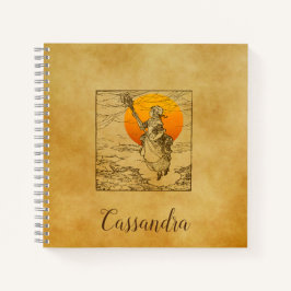 Vintages Halloween-SpiralNotebook Notizbuch