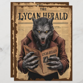 Vintages Halloween Spooky Scrapbook Paper