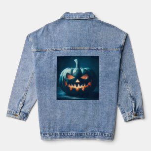 Vintages Halloween StillLife Pumpkin-Design Jeansjacke