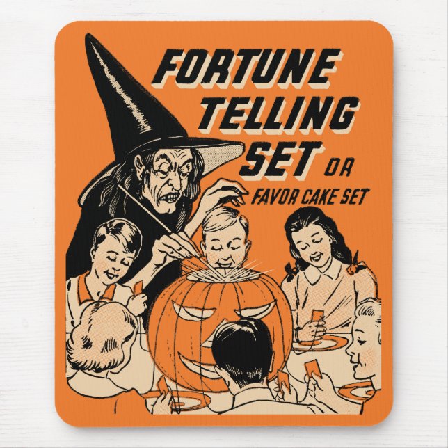 Vintages Halloween-Vermögen, das Set Mousepad sagt (Vorne)