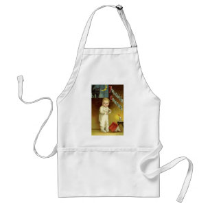 Vintages Halloween von Ellen Clapsaddle, Ghost Sto Schürze