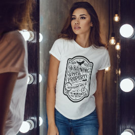 Vintages Halloween-Warnzeichen T-Shirt