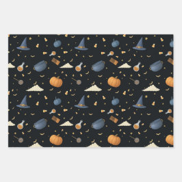 Vintages Halloween Wrapping Paper-Set Geschenkpapier Set
