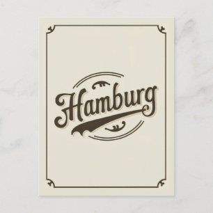 Vintages Hamburg Postkarte