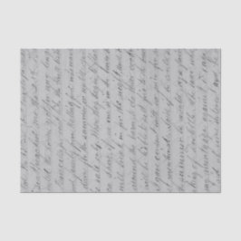 Vintages handgeschriebenes Skript Seidenpapier