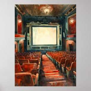 Vintages handGezeichnet Watercolor Mandala Poster