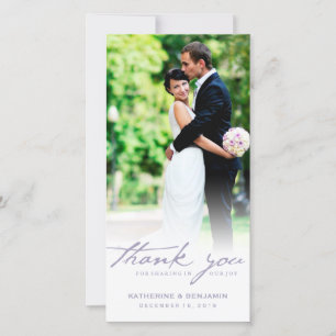 Vintages Handschrifts-Skript-klassische Dankeskarte