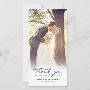 Vintages Handschrifts-Skript-klassische Dankeskarte