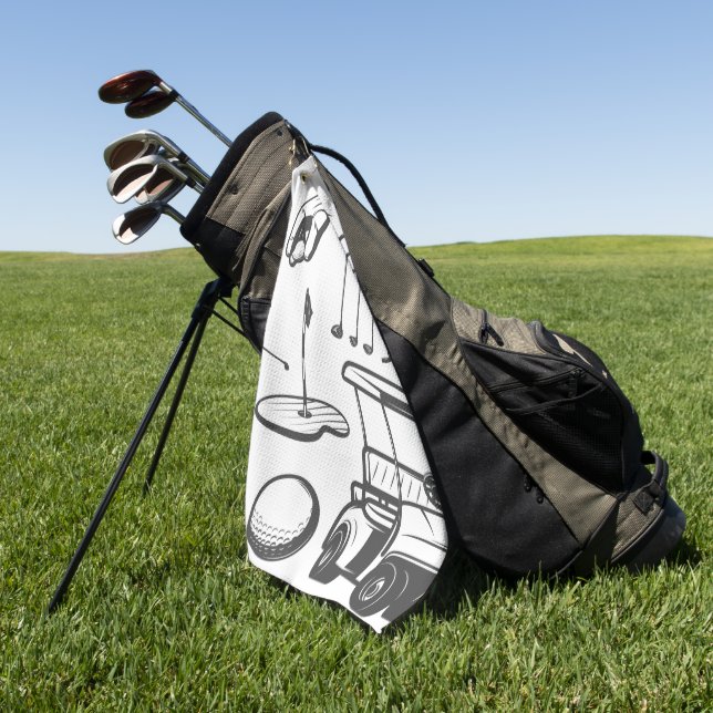 Vintages Handtuch für die Sammlung von Golfelement (Gras)