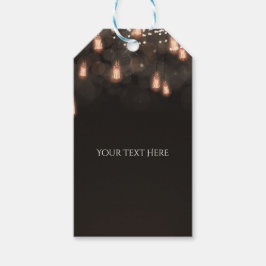 Vintages Hängen Glühbirnen Rustikale Gastgeschenk Geschenkanhänger