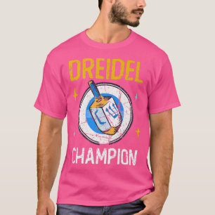 Vintages Hanukkah Dreidel Champion Jüdisches Spinn T-Shirt