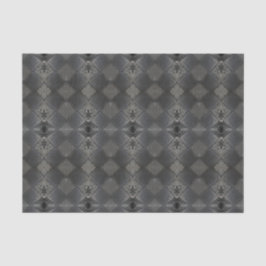 Vintages Harlequin Inspiriertes Silbergraues Muste Seidenpapier