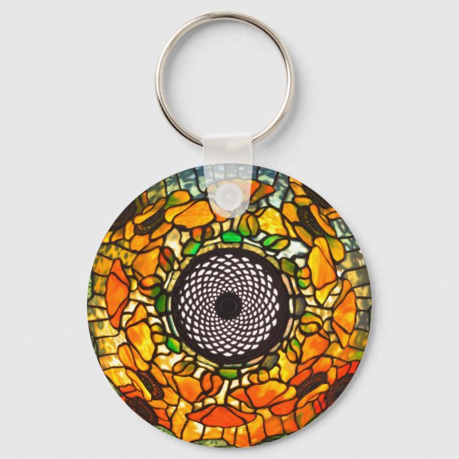 Vintages Hartglas Schlüsselanhänger (Vorderseite)