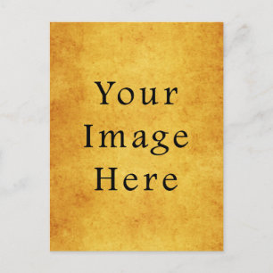 Vintages Harvest Gold Perchester Blank Postkarte