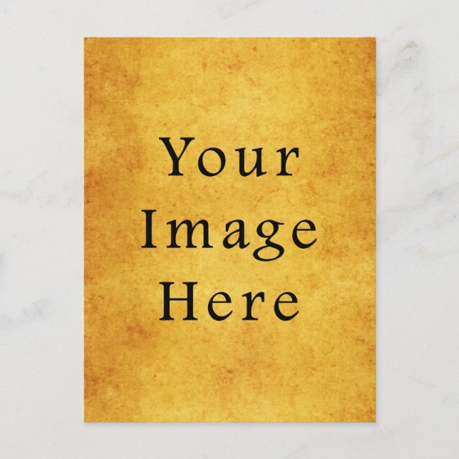 Vintages Harvest Gold Perchester Blank Postkarte (Vorderseite)