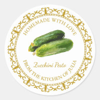 Vintages hausgemachtes Zucchini Pesto