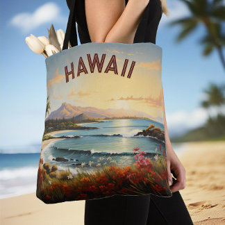 Vintages Hawaii Beach Tropical Paradise Malerei