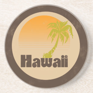 Vintages Hawaii-Logo Getränkeuntersetzer